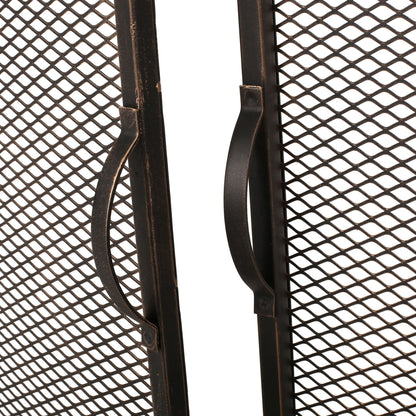 Samantha - Iron Fireplace Screen 2 Door Design