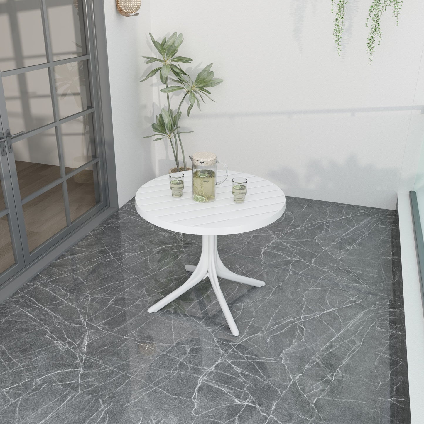 Round Table - White