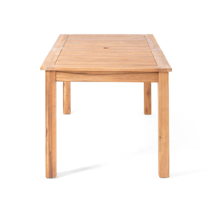 Outdoor Expandable Dining Table With Square Legs
