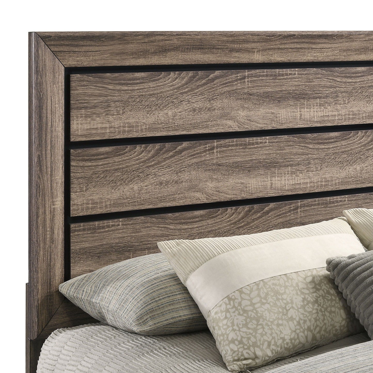 Queen Storage Bed With Underbed Drawers - Brown