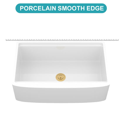Kitchen Sink Workstation With Deep Bowl And Space-Saving Track Design - White