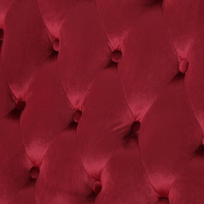 Nurturing - Upholstered Loveseat With Wing Back And Diamond Tufting