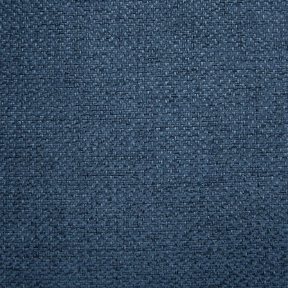 Accent Chair With Quilted Back And Silver Studs - Dark Blue