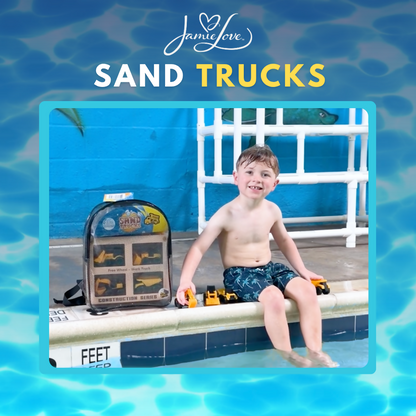 Jamie Love™ 4-Piece Sand Trucks Construction Set