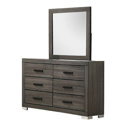 1 Piece Dresser Bar Handle Bedroom Furniture - Gray