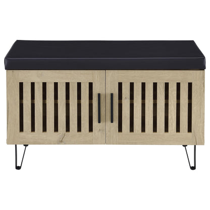 Clackamas - 2 Door Storage Bench With Padded Seat