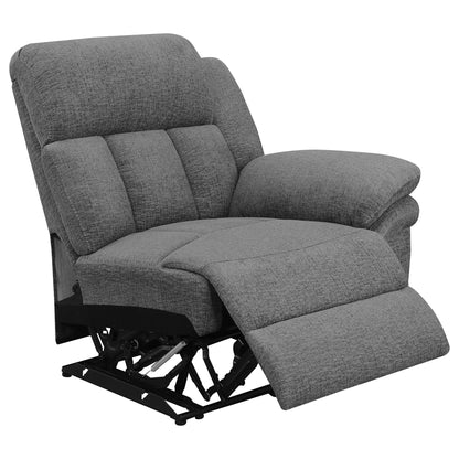 Divine - 5 Piece Power Reclining Home Theater Seating Set With Memory Foam Cushions And Storage Consoles