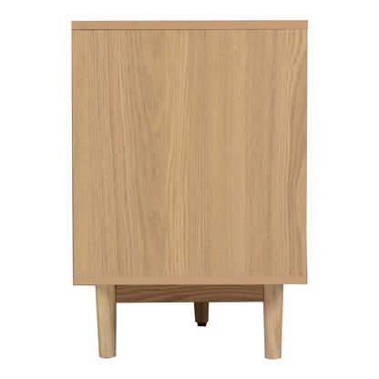 TV Stand With Doors - Natural
