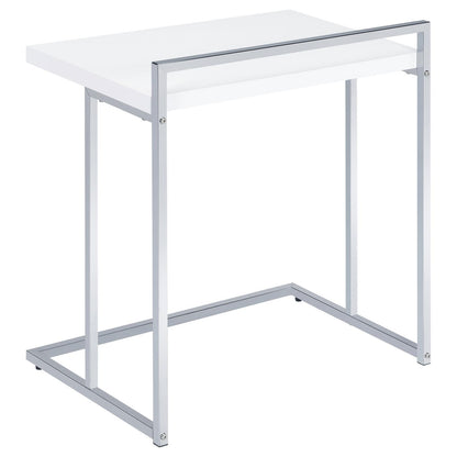 Rectangular Top Snack Table - White