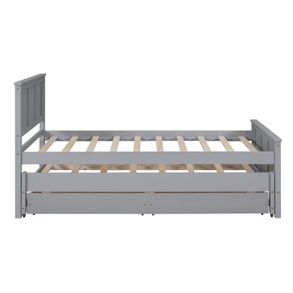 Platform Bed With Trundle And Drawers