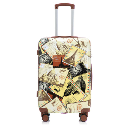 3 Piece Spinner Luggage Set 20" / 24" / 28" With Combination Lock And Silent Wheels - Black / Vintage