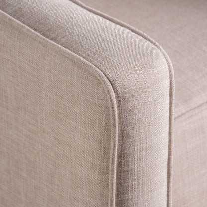 Mid-Century Modern Recliner With Button Tufted Waffle Stitch