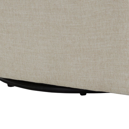 Tolland - Swivel Accent Chair With Antique Brass Nailhead Trim - Beige