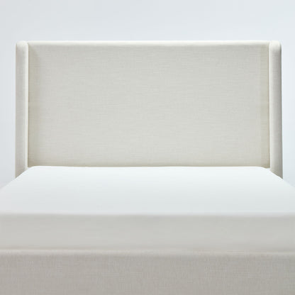 Carmen - Minimalist Upholstered Wingback Bed Frame With High Headboard
