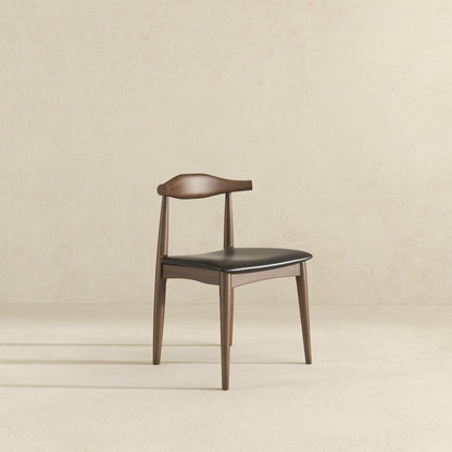Destiny - Dining Chairs (Set of 2) - Black / Dark Brown