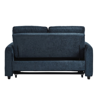 Pull Out Sofa Bed With Adjustable 3 Position Backrest, USB Charging Ports, Side Pockets