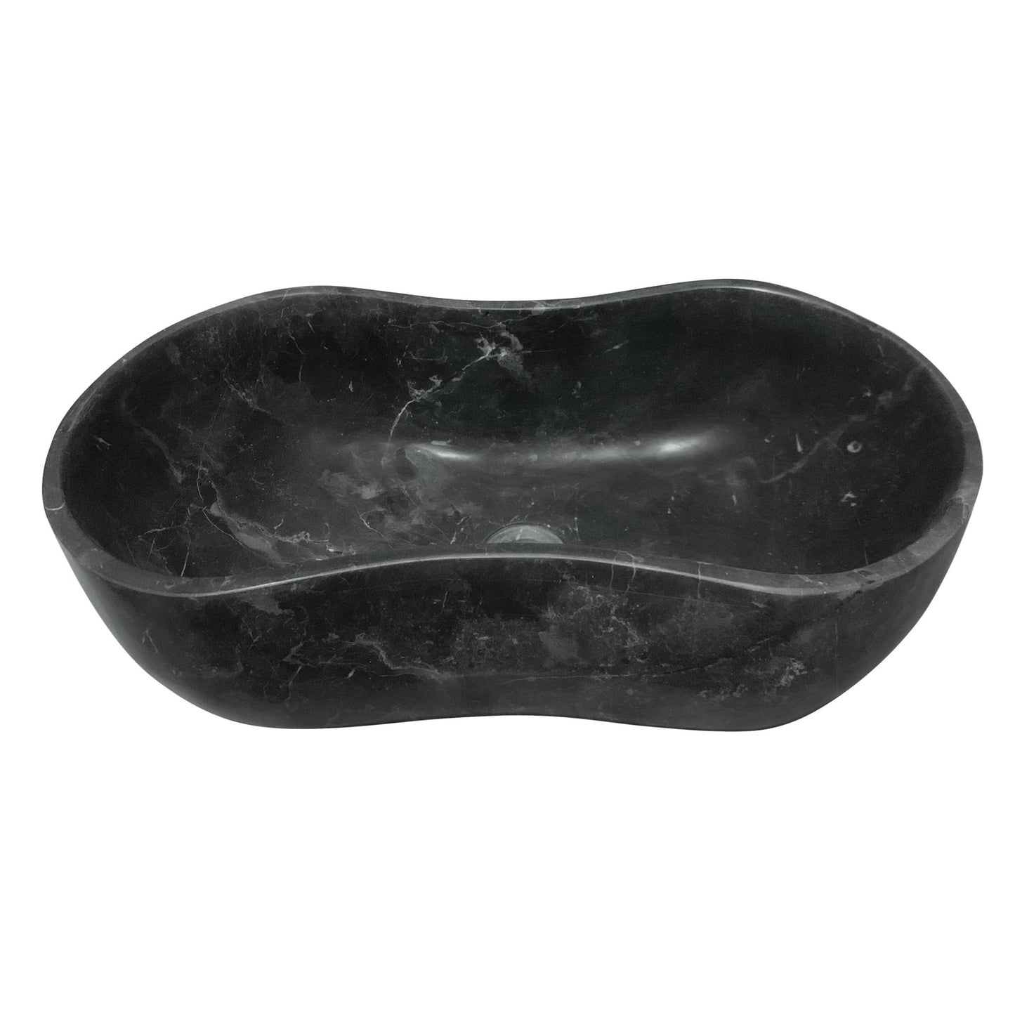 Bathroom Vessel Sink With Wavy Design