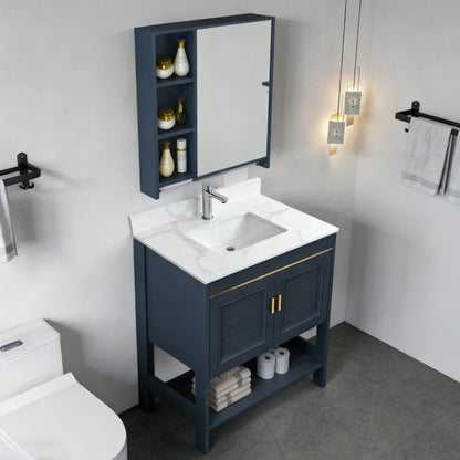 Bathroom Vanity Top With Undermount Single Bowl Sink