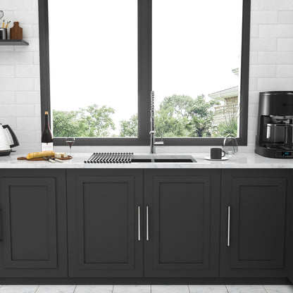 Modern Double Bowl Undermount Kitchen Sink 50 / 50 Design Stainless Steel