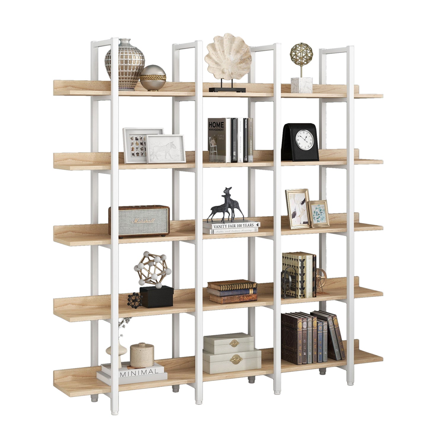 Vintage Industrial 5 Tier Bookcase