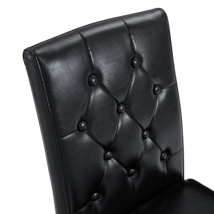 Dining Chairs With Ergonomic Buckle Backrest For Home