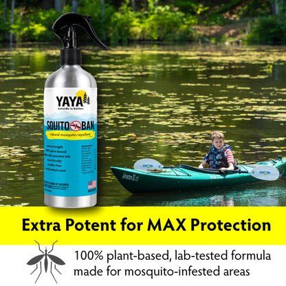 SQUITO BAN Mosquito Bug Repellent - 4 oz and 16 oz