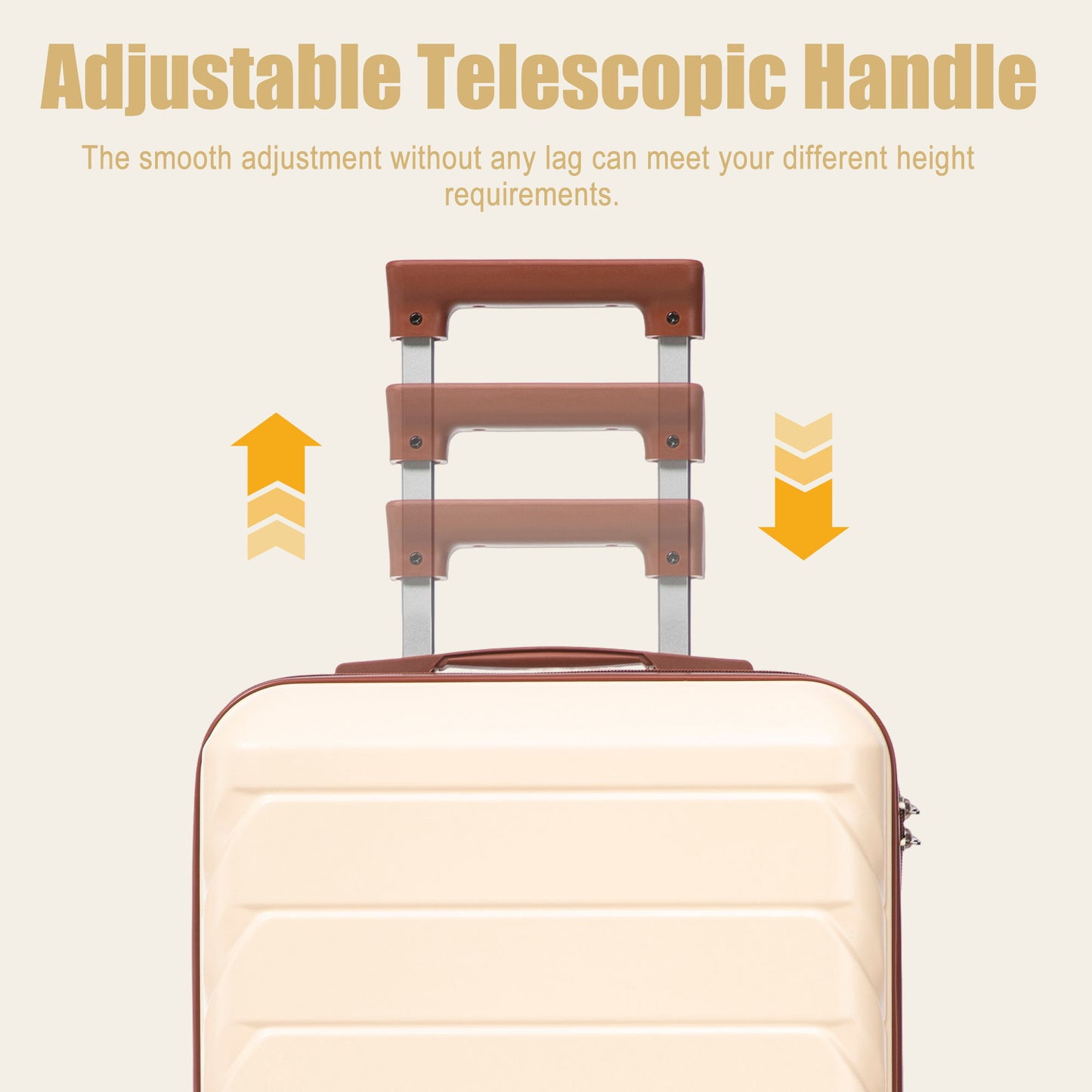 Hard Shell Travel Luggage With Scratch Resistant Surface
