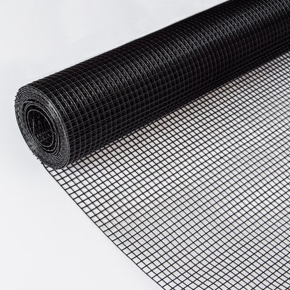 Vinyl Coated Hardware Cloth, 19 Gauge, For Poultry Cages And Home Improvement - Black