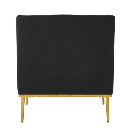 Elegant Curved Armrest Accent Armchair