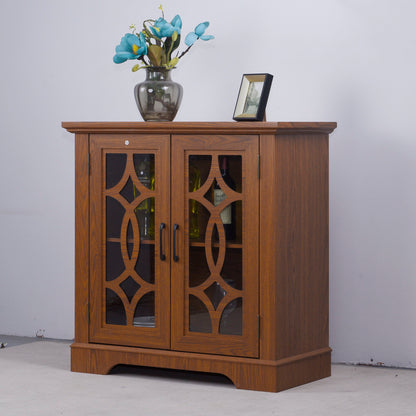 Spacious Sideboard With Adjustable Shelf Storage - Dark Oak