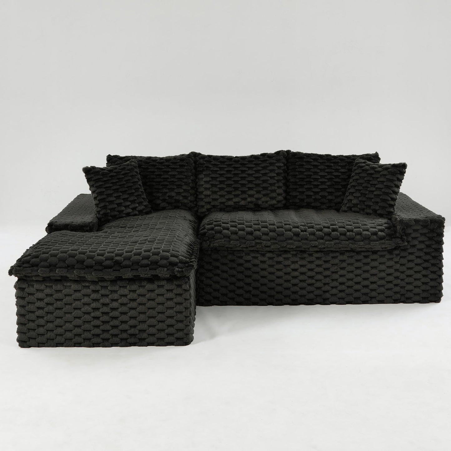 Modular Sofa, Convertible Twin Seat With Chaise Lounge