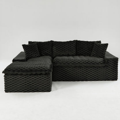 Modular Sofa, Convertible Twin Seat With Chaise Lounge