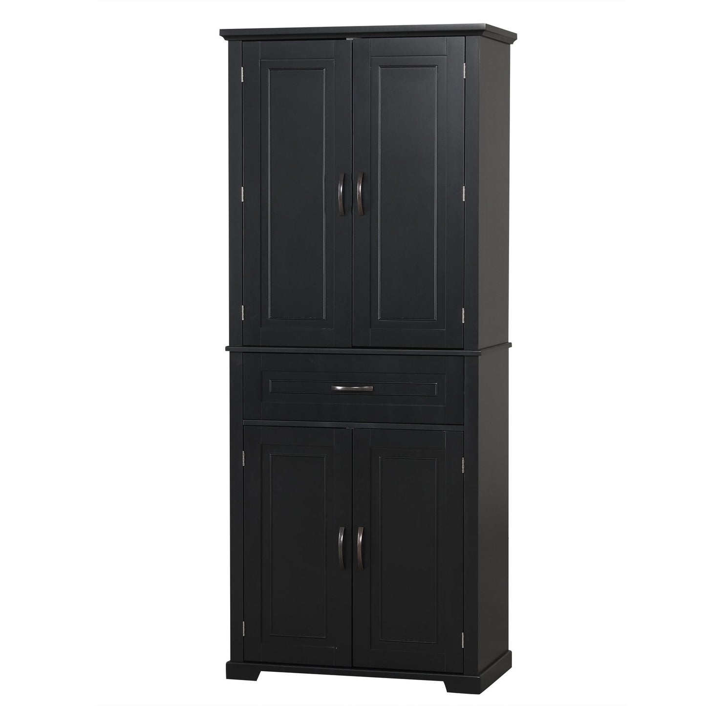 Bathroom Storage Cabinet With Doors And Drawer, Adjustable Shelf