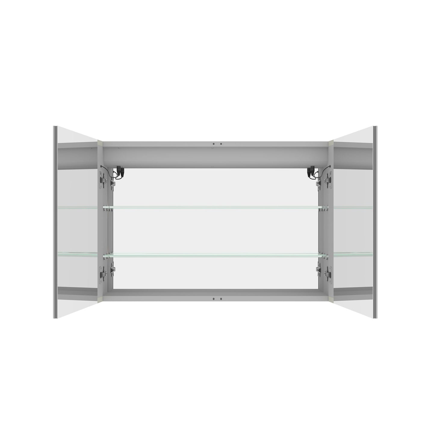 Medicine Cabinet With LED Vanity Mirror, Anti-Fog, Waterproof, Dimmable With Touch Switch