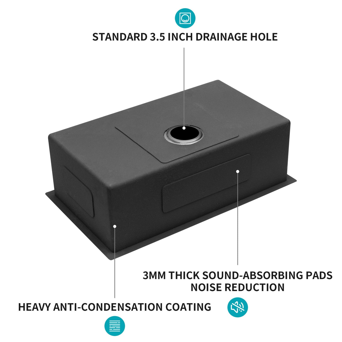 Undermount Kitchen Sink With Deep Single Bowl