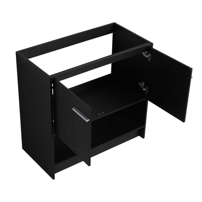 Modern Freestanding Bathroom Vanity With 2 Doors