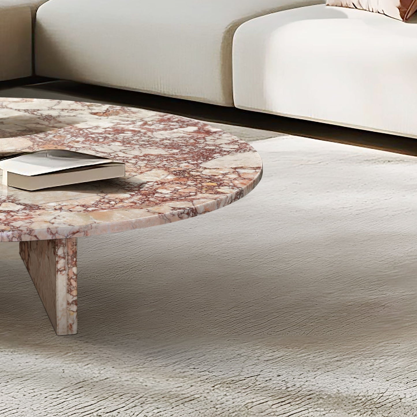 Luxury Coffee Table With Unique Veining, Unique Stone Design