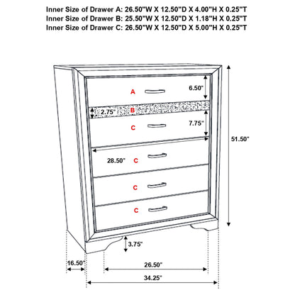 Annie - 5 Piece Bedroom Set