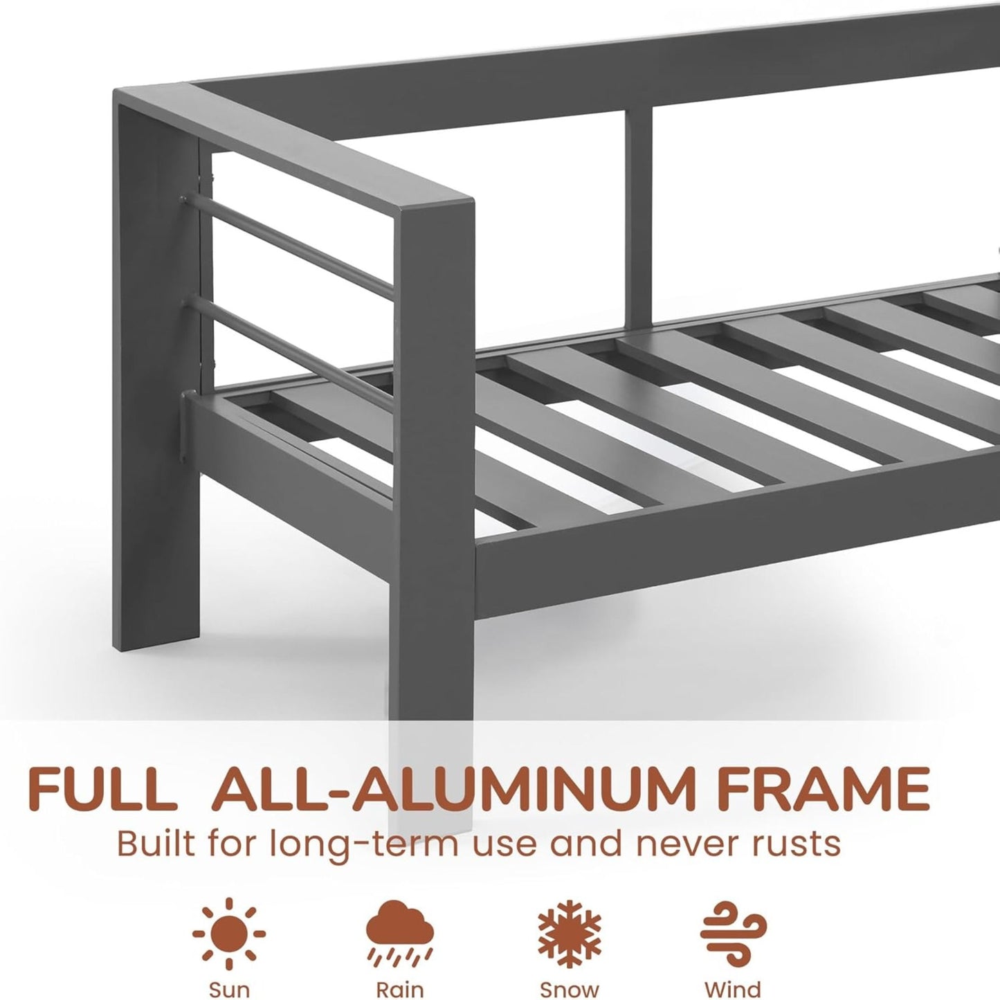 Outdoor Patio Set, All-Weather & Thick Cushions