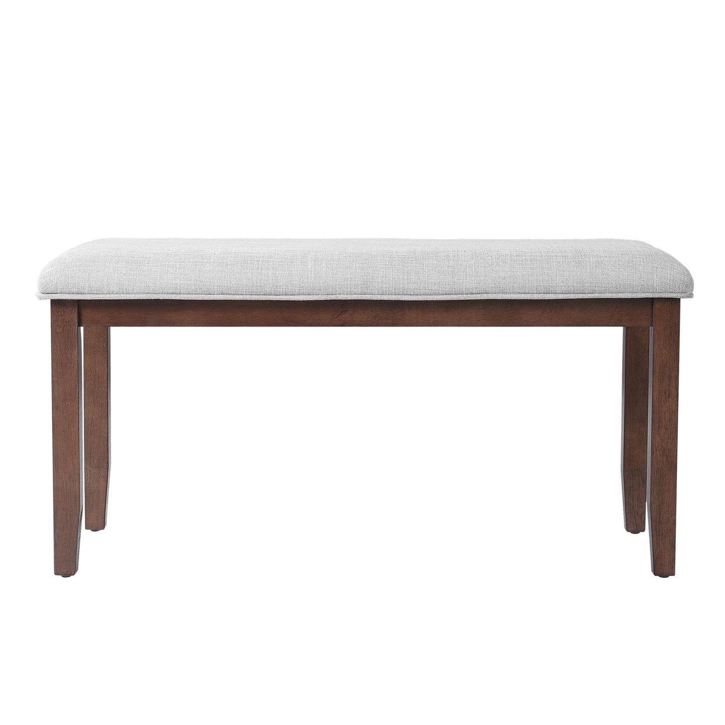 6 Piece Extendable Dining Table Set, Wood Table With Removable Leaf, 4 Upholstered Chairs And Bench - Cherry