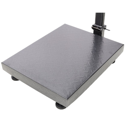 Digital Weight Computing Floor Platform Scale With Price Calculator - Black