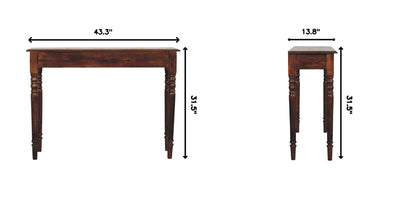 Turned Legs Drawer Console Table