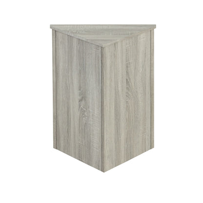 Triangle Bathroom Storage Cabinet With Adjustable Shelves, Freestanding Floor Cabinet - Oak