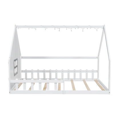 House Bed With Window And Fence