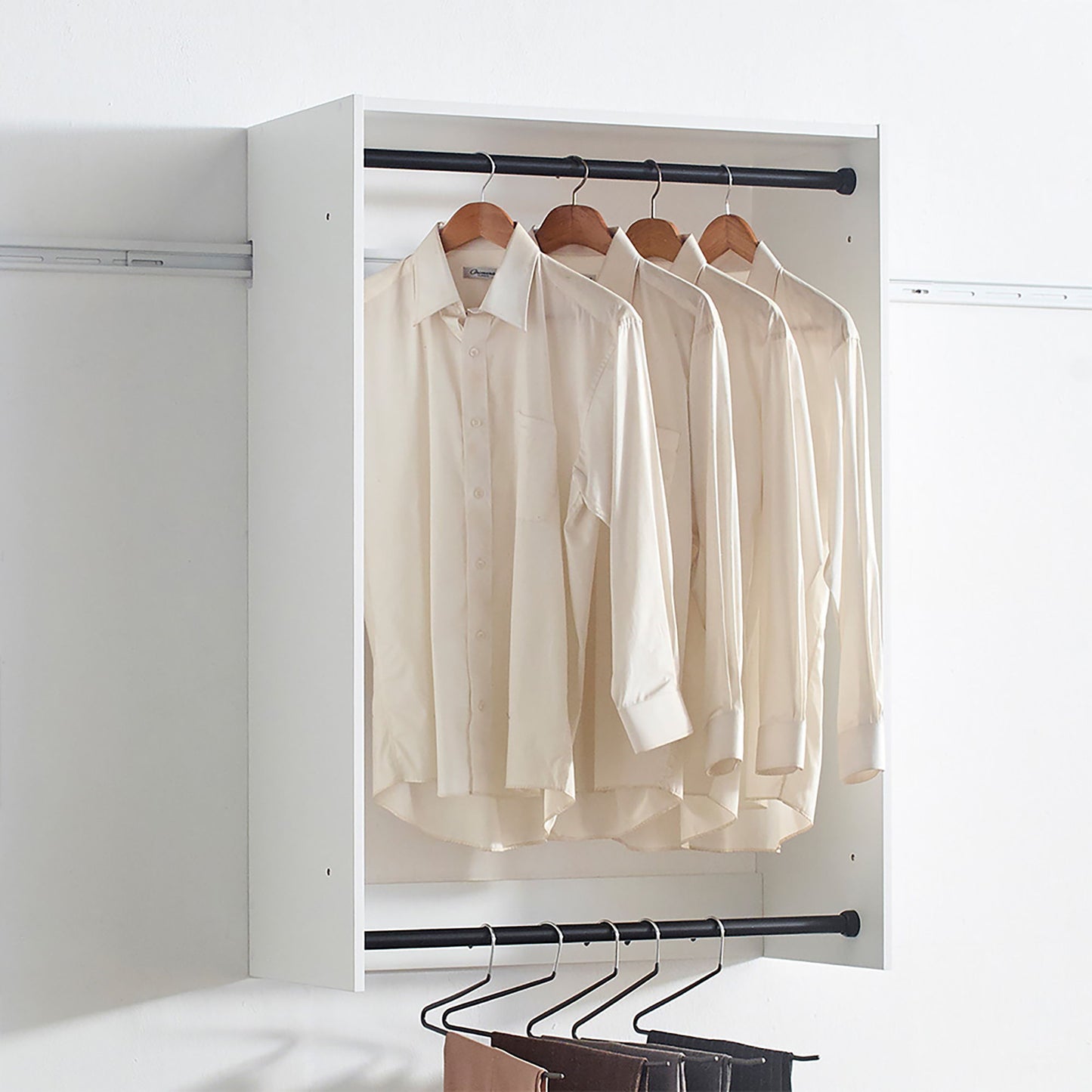 Devi - Wall Mounted Wood Closet System