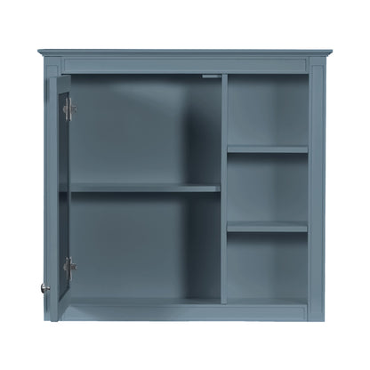 Bathroom Vanity With Medicine Cabinet, Royal Mirror Cabinet, Modern Bathroom Storage Cabinet With 2 Soft Closing Doors And 4 Drawers