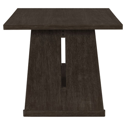 Dining Set With Rectangular Table, 4 Upholstered Chairs & 1 Padded Bench