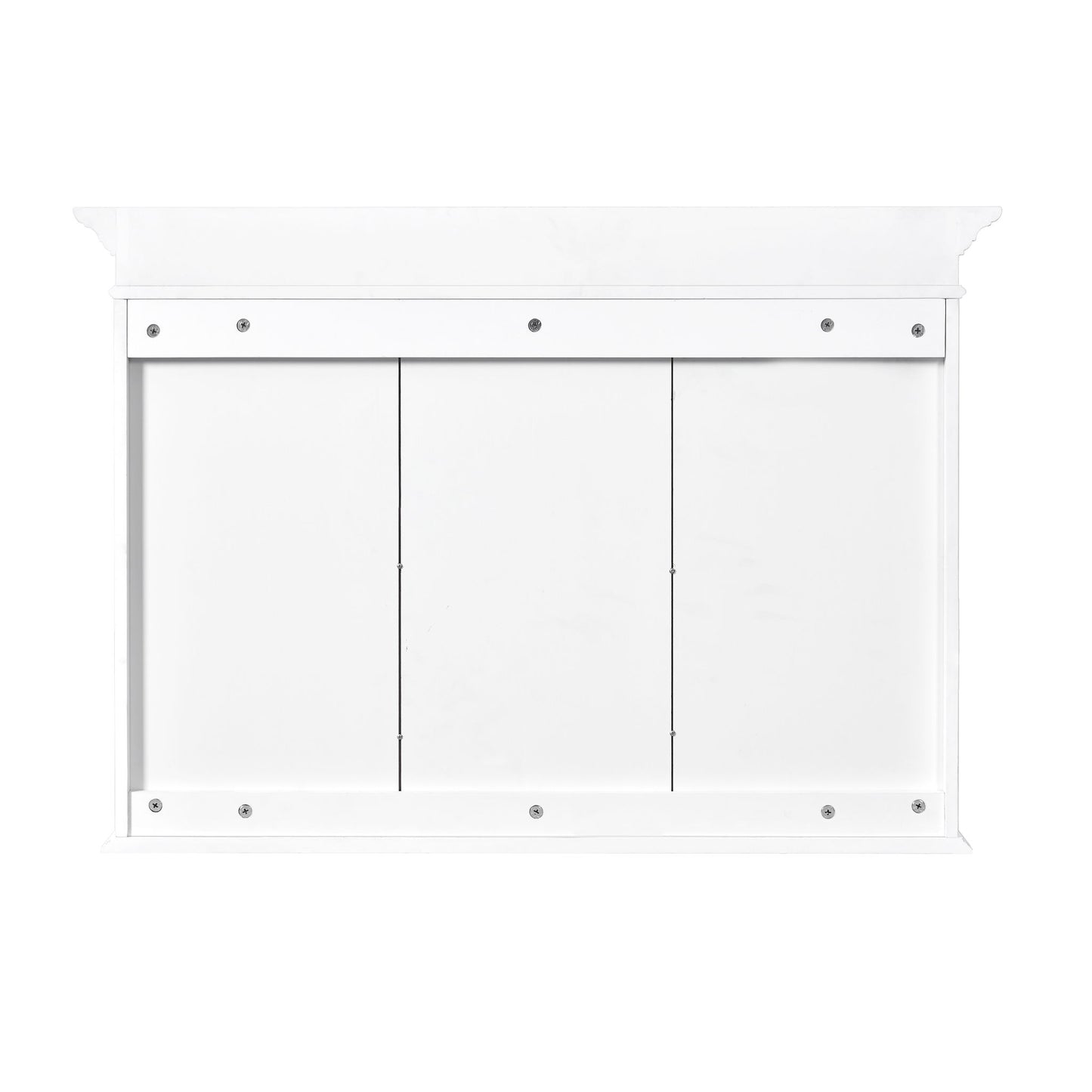 Medicine Cabinet With Mirror Door And Adjustable Shelves, Wall-Mounted Bathroom Storage Cabinet - White