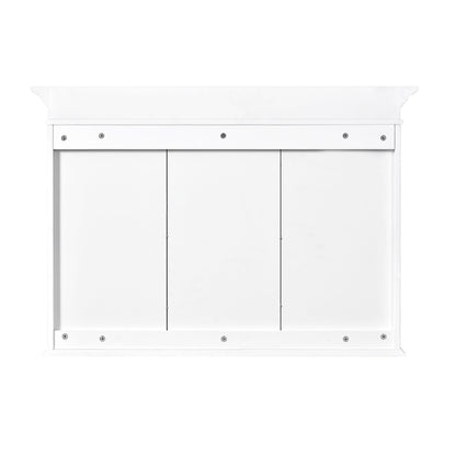 Medicine Cabinet With Mirror Door And Adjustable Shelves, Wall-Mounted Bathroom Storage Cabinet - White