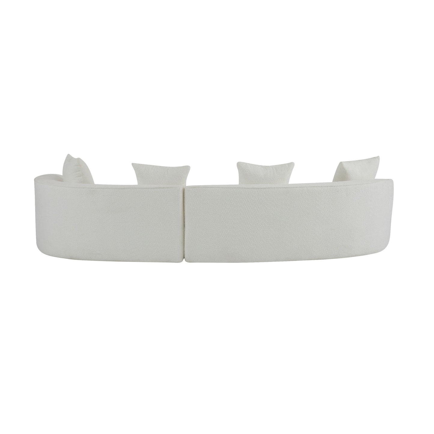 Elegant Curved Sectional Sofa With Full Foam Comfort